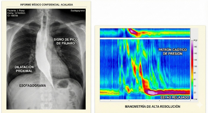 Comparativa de Diagnóstico por Imagen: Esofagograma y Manometría